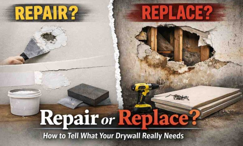 Repair or Replace How to Tell What Your Drywall Really Needs