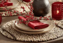 Red Table Cloth Glow