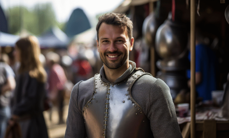 https://www.vecteezy.com/photo/54357826-smiling-man-in-medieval-costume-at-outdoor-market