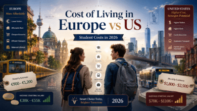 cost of living in Europe vs US