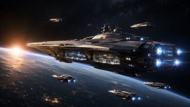 space force orbital warship carrier