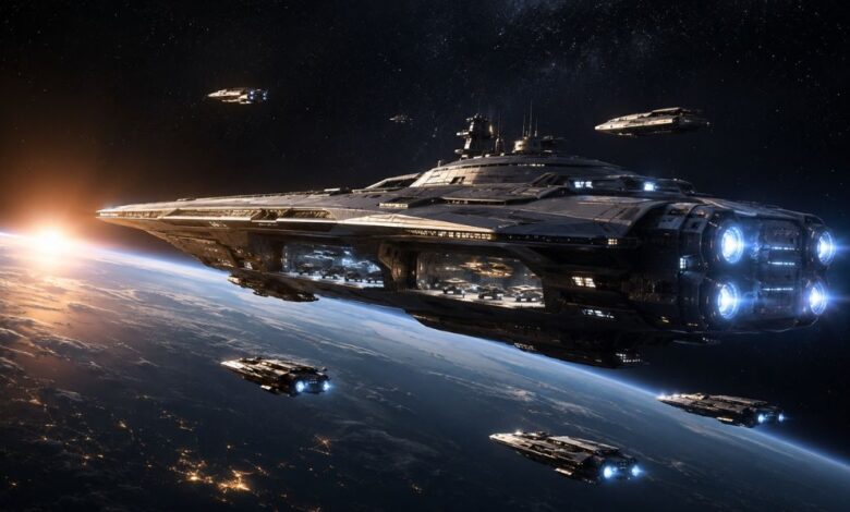 space force orbital warship carrier