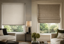 Roller Blinds vs Roman Blinds