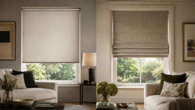 Roller Blinds vs Roman Blinds