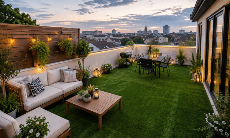 Artificial Grass Ideas for Balconies and Roof Terraces
